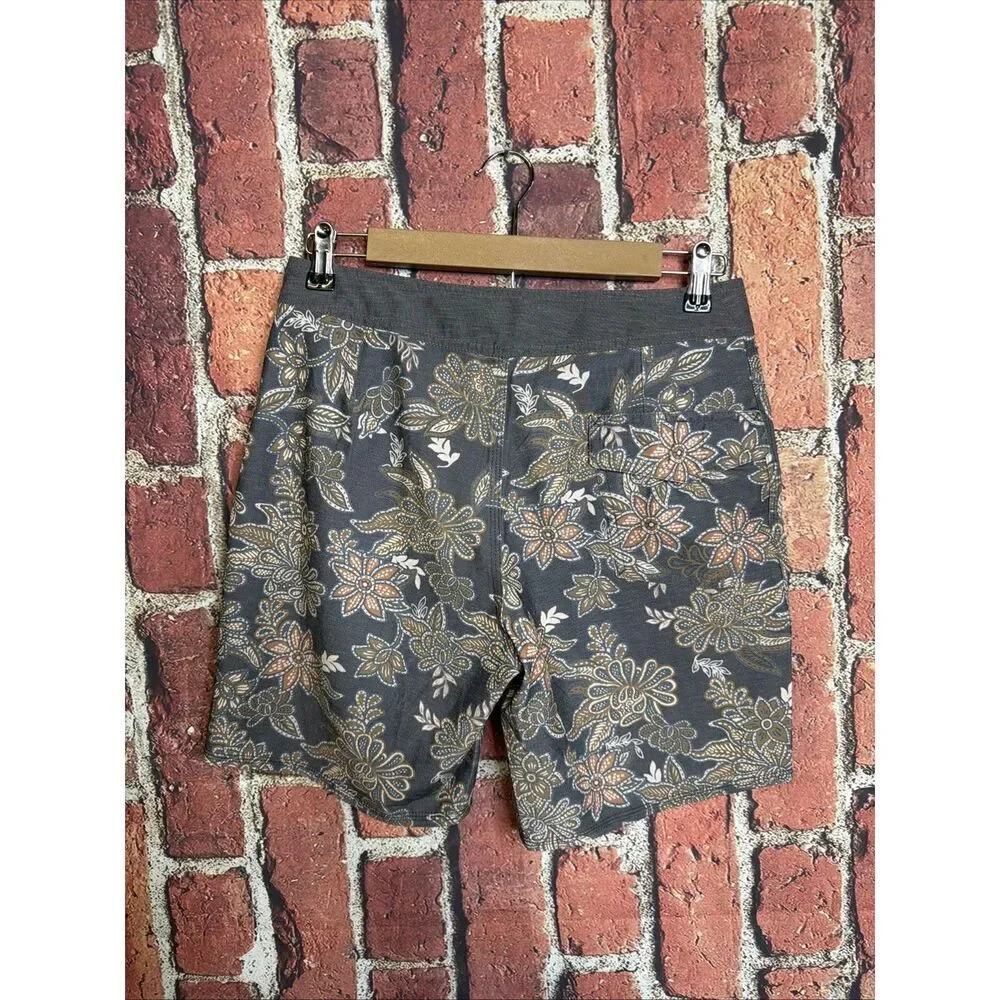 Quiksilver Highline Boardshorts Mens 28 Multicolor Floral Trunks Recycled